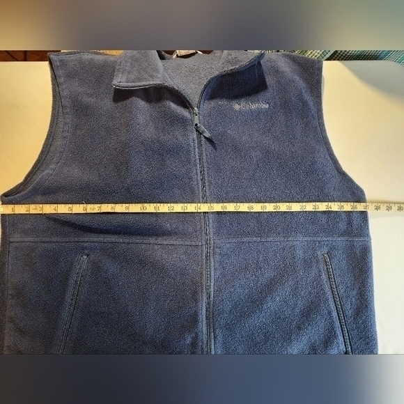 Columbia Men's Navy Blue Full Zip Fleece Vest XXL - Picture 6 of 10